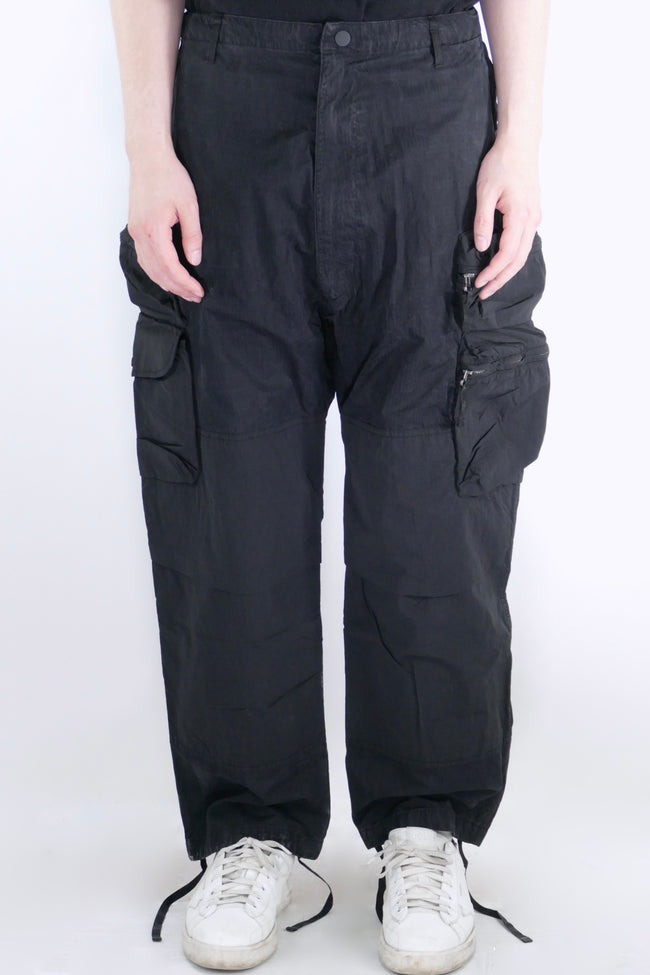 Nemen Multipocket Parachute Pants - Black