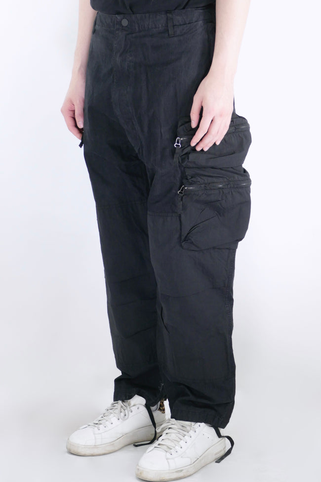 Nemen Multipocket Parachute Pants - Black