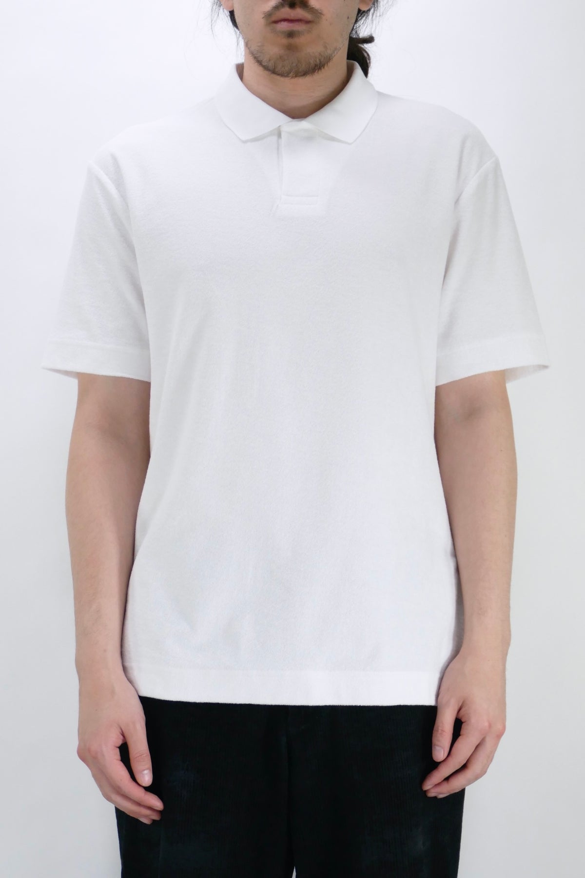Sunspel Towelling Polo - White