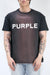 Purple P101 Core Orange Textured Jersey Tee - Black