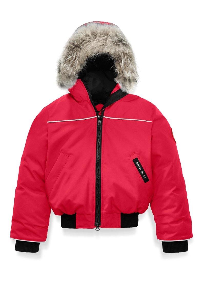 Canada Goose Youth/Kids Down Bomber Grizzly Kids - Red - Due West