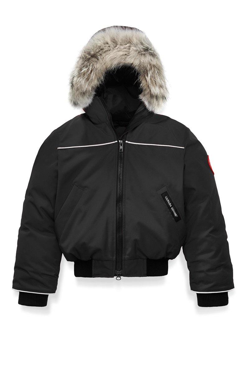 Canada Goose Youth/Kids Down Bomber Grizzly Kids - Black - Due West
