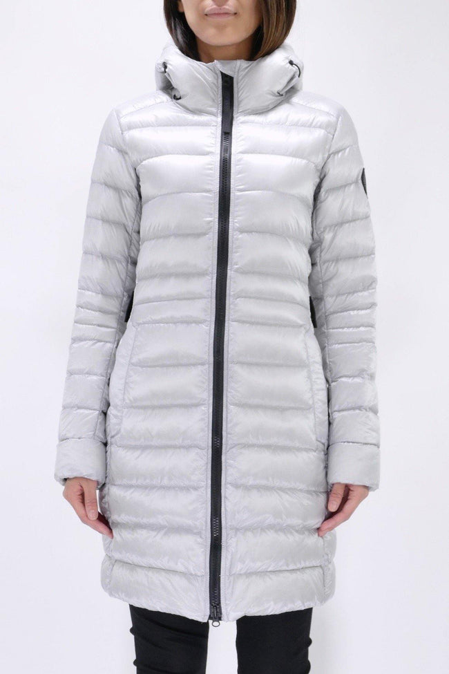 Canada Goose Womens Lite Jacket Cypress Hooded Black Label  - Silverbirch - Due West