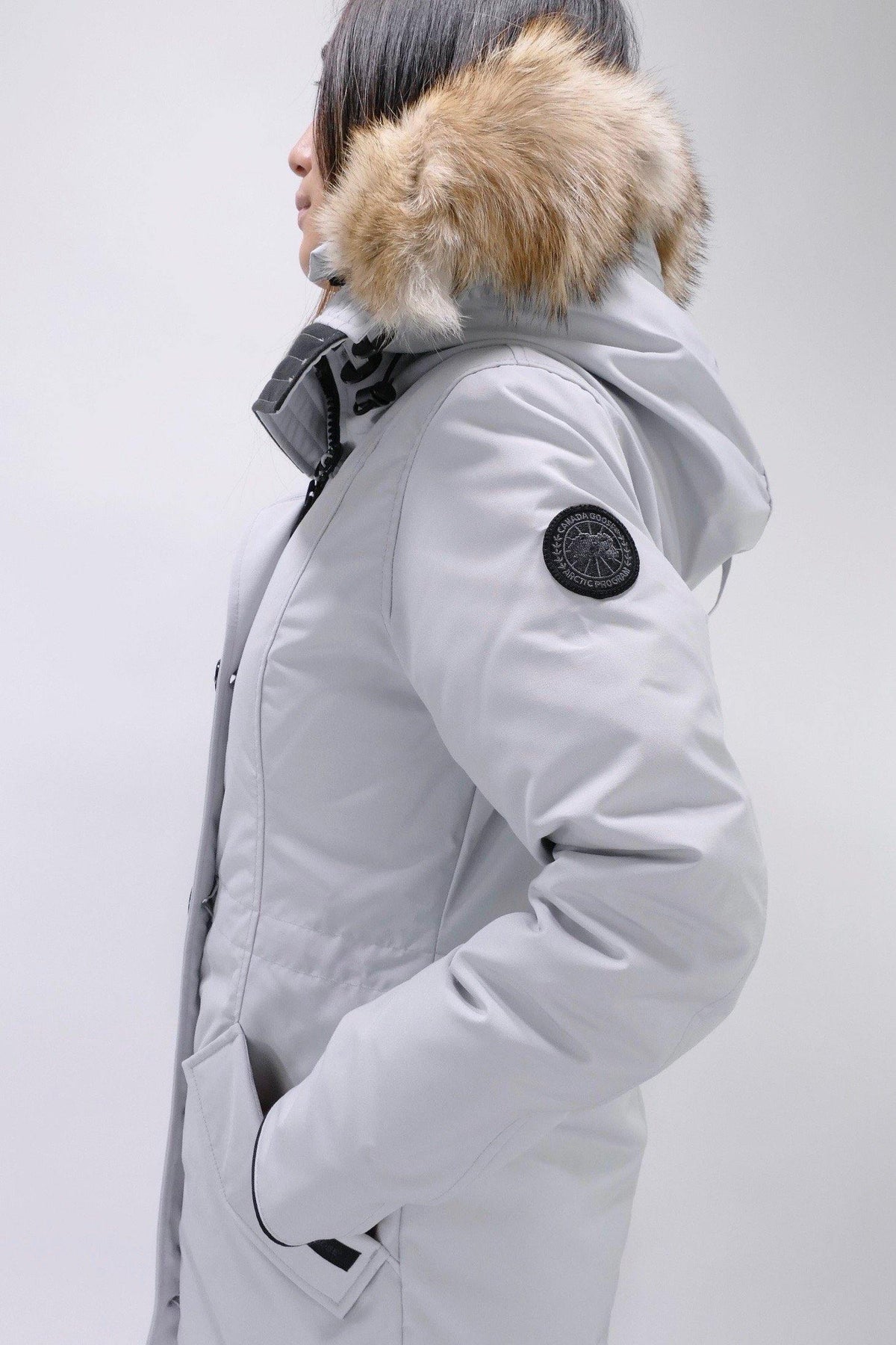 Canada Goose Womens Down *Parka Rossclair Black Label - Silverbirch - Due West