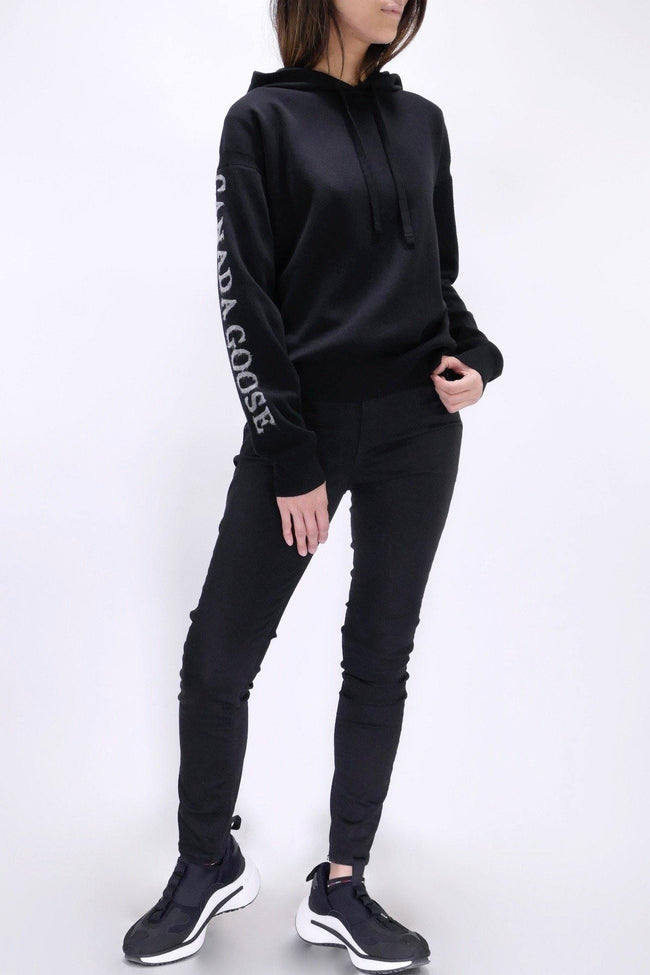 Canada Goose Womens Knit Hoody Belleville  - Black - Due West