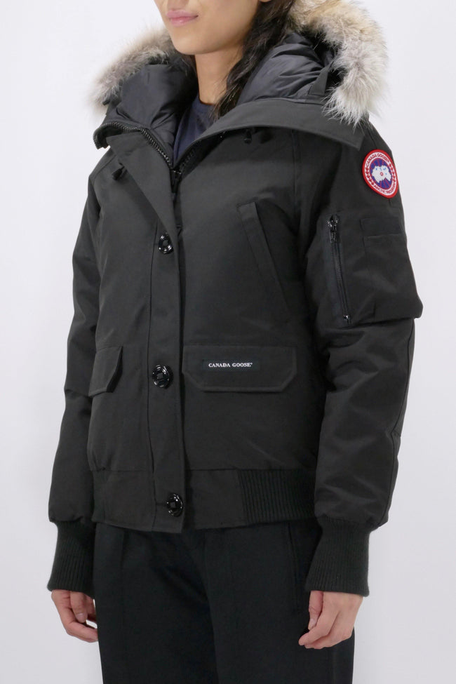 Canada Goose Womens Down Bomber Chilliwack  - Black - Due West
