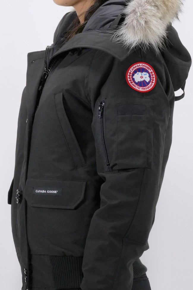 Canada Goose Womens Down Bomber Chilliwack  - Black - Due West
