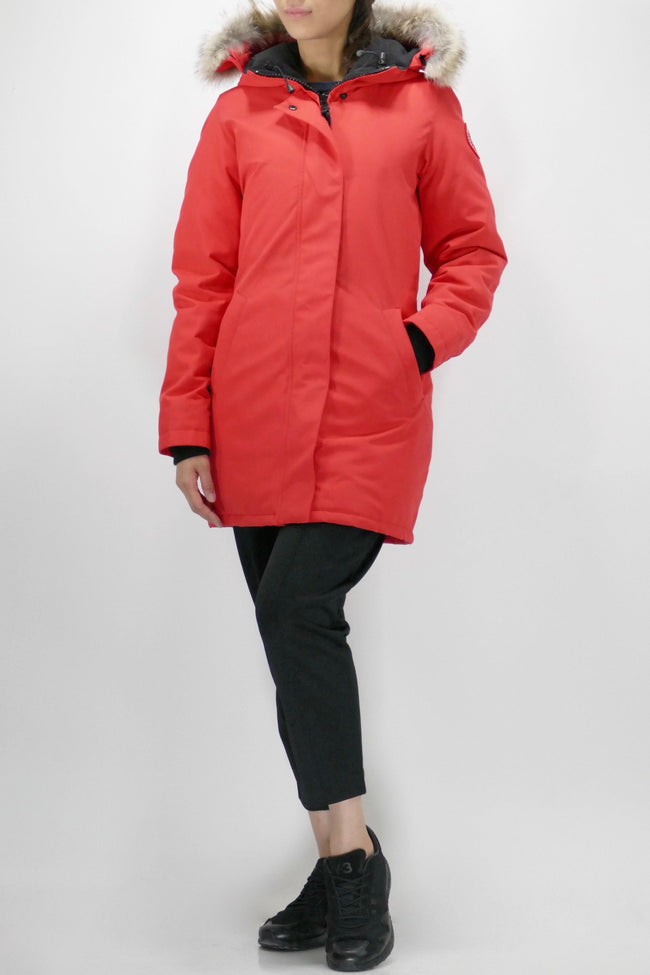 Canada Goose Womens Down *Parka Victoria  - Red - Due West